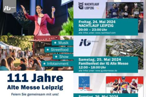 Alte Messe Leipzig feiert 111 Jahre mit großem Familienfest